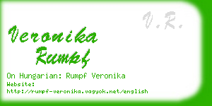 veronika rumpf business card